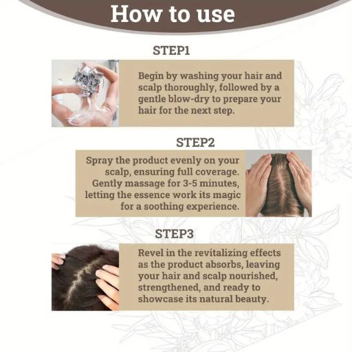 30ml Hair Boost Essence Spray, Ginger Hair Care Serum Oil Spray, Enhances Shine & Smoothness