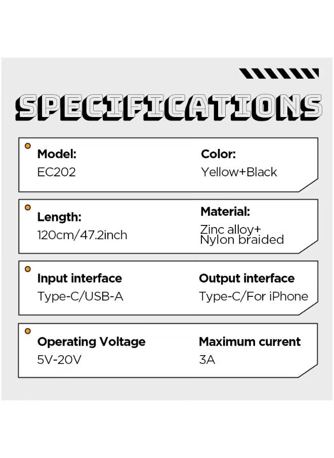 65W 4-in-1 Fast Charging Cable